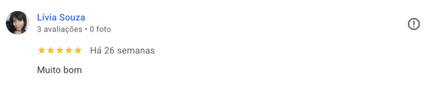 Comentário de cliente Wēv no Google