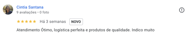 Comentário de cliente Wēv no Google